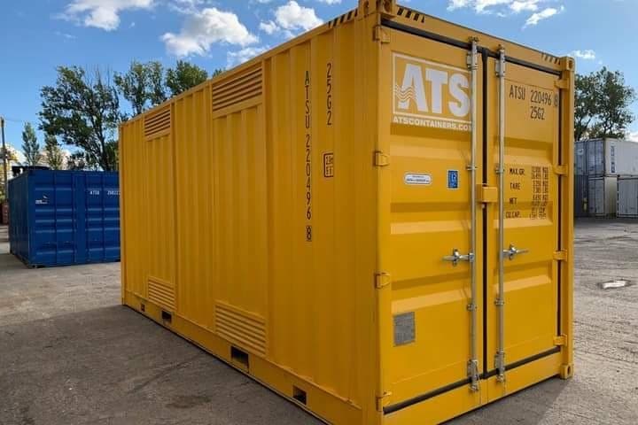 30ft x 8ft Shipping Container (One Trip) - Yellow.